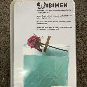 WIBIMEN Large Ice Cube Molds, Big Round Whiskey Ice Cube Trays for Freezer, Easy